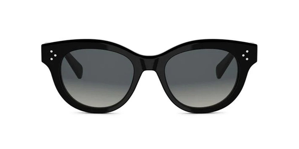 CELINE 3 Dots Black Round Sunglasses