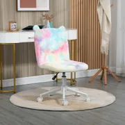 Office Chair Adjustable Height with Swivel Wheels Rainbow