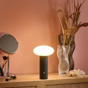 Black Wireless LED Mushroom Table Lamp Modern Modern Iron Indoor