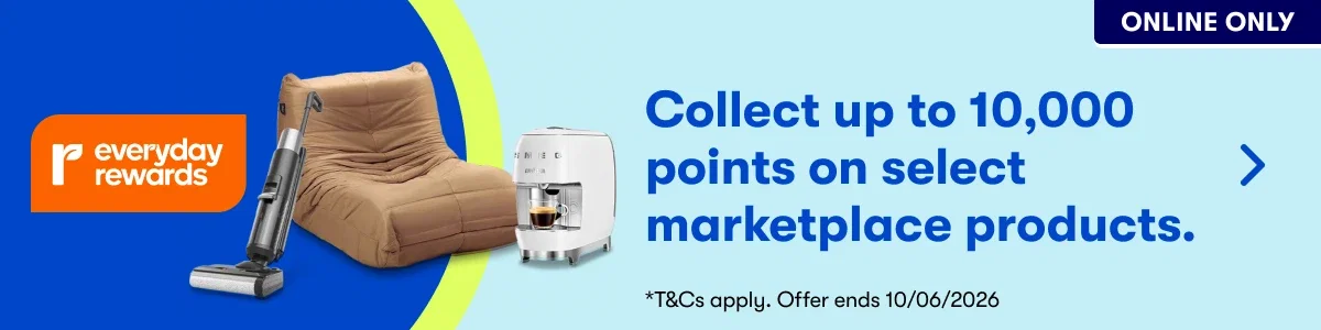 Collect up to 10,000 points on select marketplace products - T&Cs Apply. Offer Ends 10/06/2026