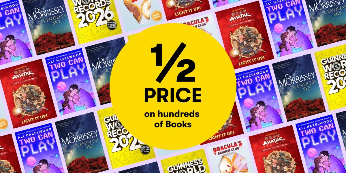 1/2 PRICE on hundreds of Books