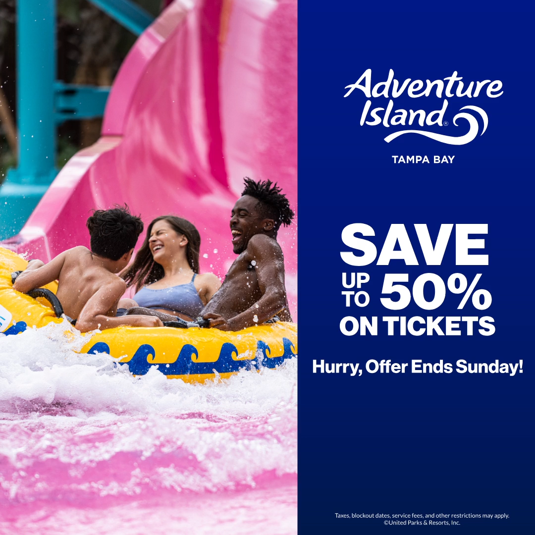 Adventure Island Tampa Bay. Save up to 50% on Tickets. Hurry, Offer Ends Sunday!