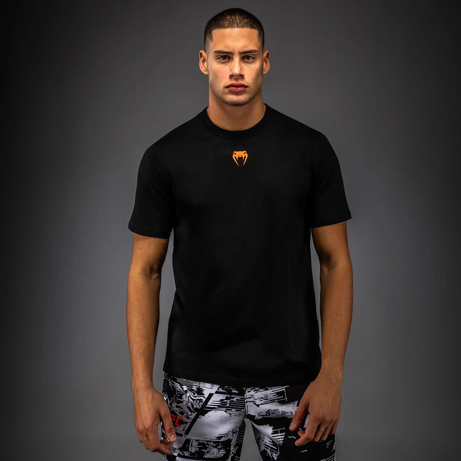 Image of Men's UFC Zenith by Venum Black Authentic Fight Week Short Sleeve T-Shirt
