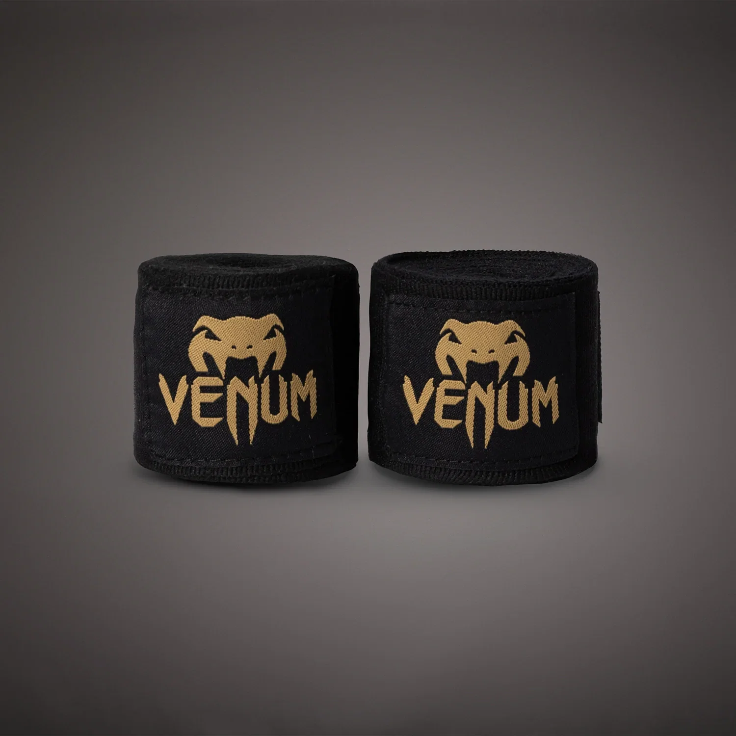 Image of Venum Kontact Boxing Hand Wraps - Black/Gold - 4.5m (180 in)