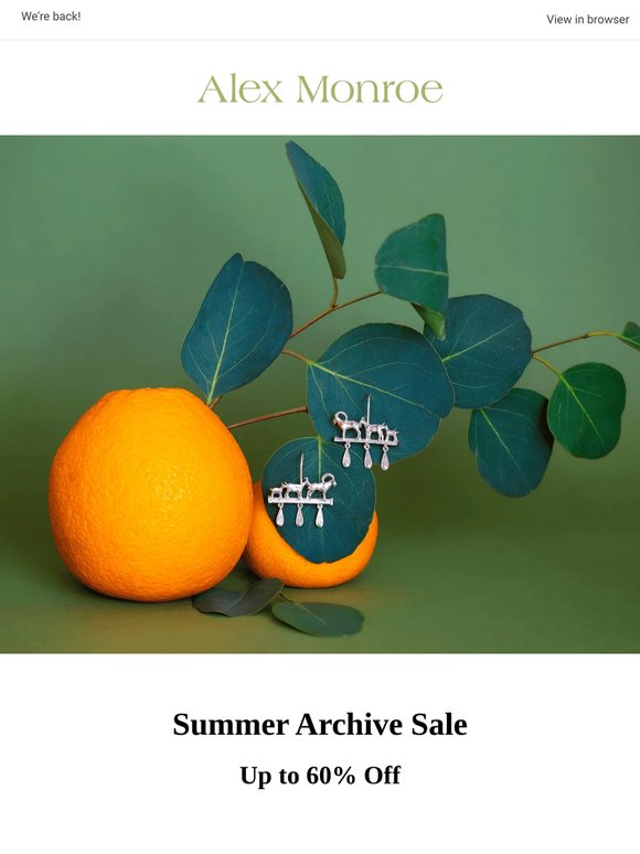 The Summer Archive Sale Has Arrived! 🌞