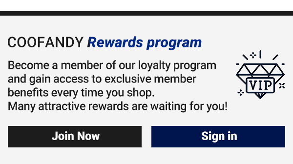 COOFANDY Rewards program