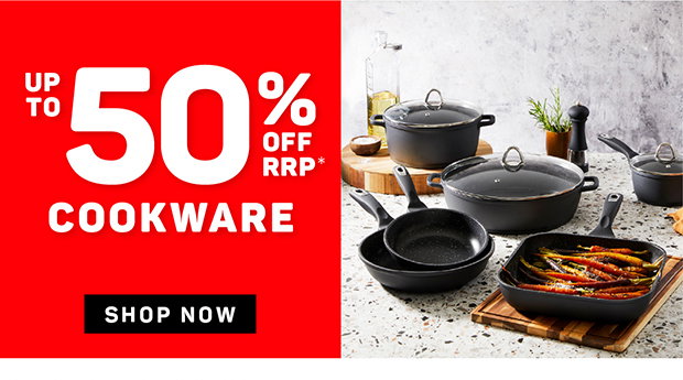 Up to 50% off RRP* Cookware