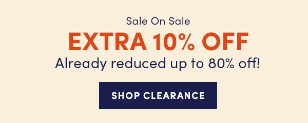 extra 10% off clearance
