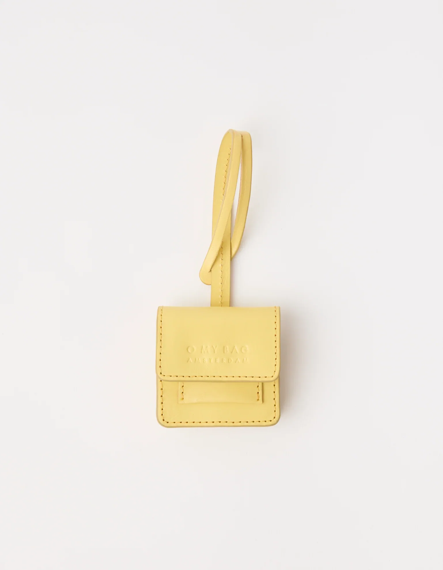 Image of Harper Bag Charm - Butter Yellow Classic Leather