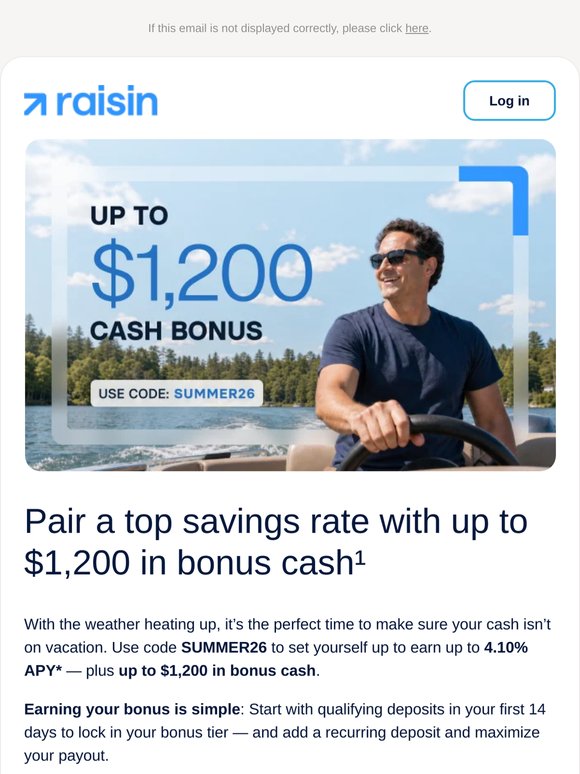 Up to $1,200 in bonus cash could be yours