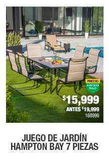 Juego de jardín Hampton bay 7 piezas