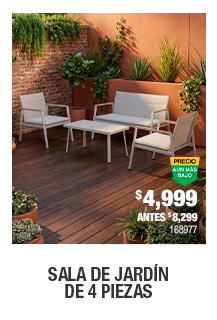 Sala de jardín de 4 piezas