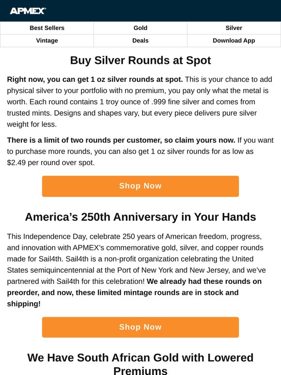 ⚡1 oz Silver Rounds AT SPOT — Get Yours Before They’re Gone