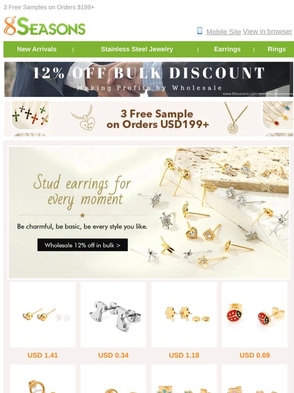 [Trend] Stud earrings for every moment!
