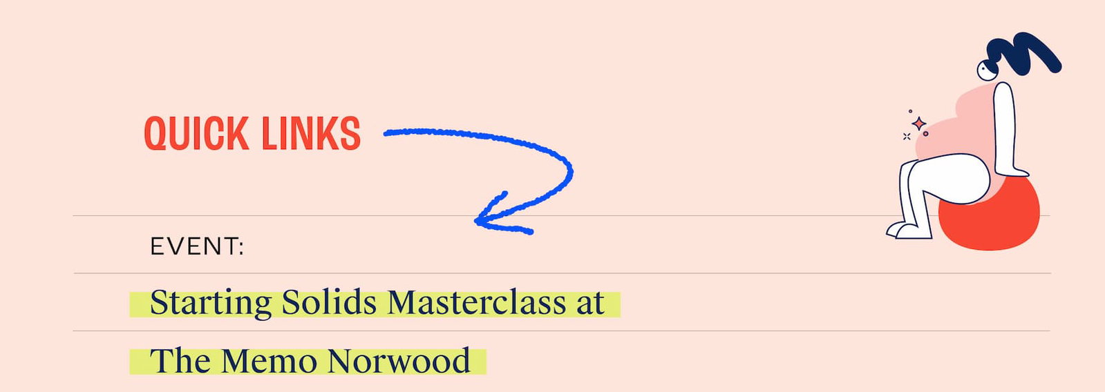 Starting solids masterclass at The Memo Norwood. Book your space