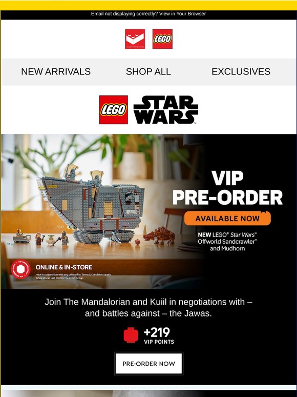 🚀 New LEGO® Star Wars™ Sets To Secure Early!