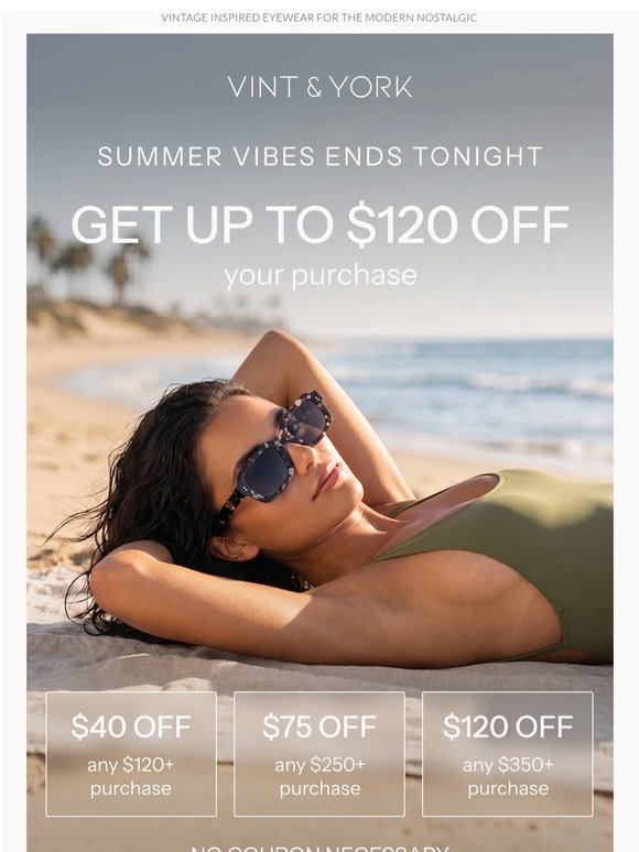 Summer Vibes Sale: Ends Tonight! ☀️