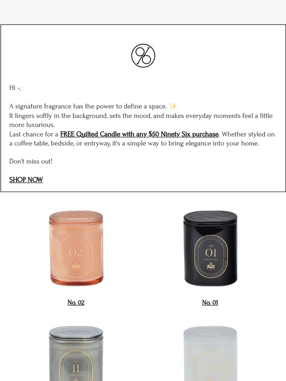 FINAL HOURS: FREE Candle w/ $50 purchase ⌛