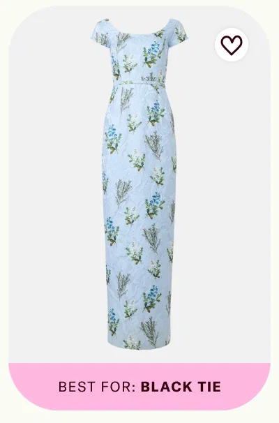 Grace Printed Jacquard Gown