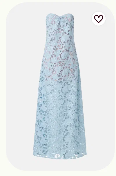 Lindsey Lace Strapless Dress