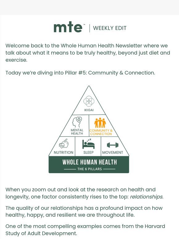 The strongest predictor of a healthy life?