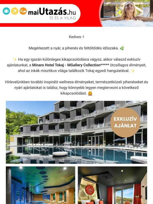 ⭐Minaro Hotel***** Inkák nyara exkluzív élményutalvány! ⭐>>