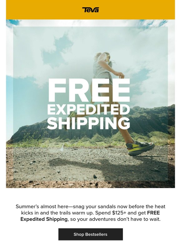 2 Days Only! Free Expedited Shipping on $125+