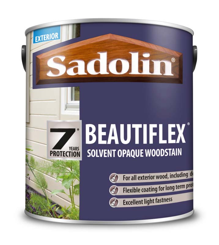 Image of 15% off Sadolin Beautiflex Solvent Opaque Woodstain Colour Match