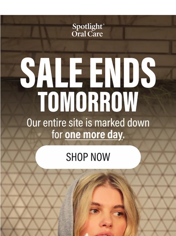 🚨 Sale Ends Tomorrow