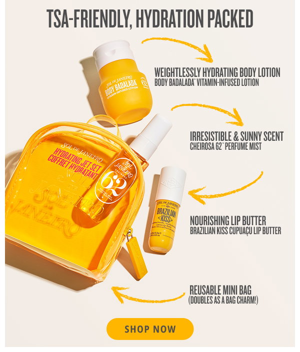 TSA-Friendly, Hydration Packed - SHOP NOW