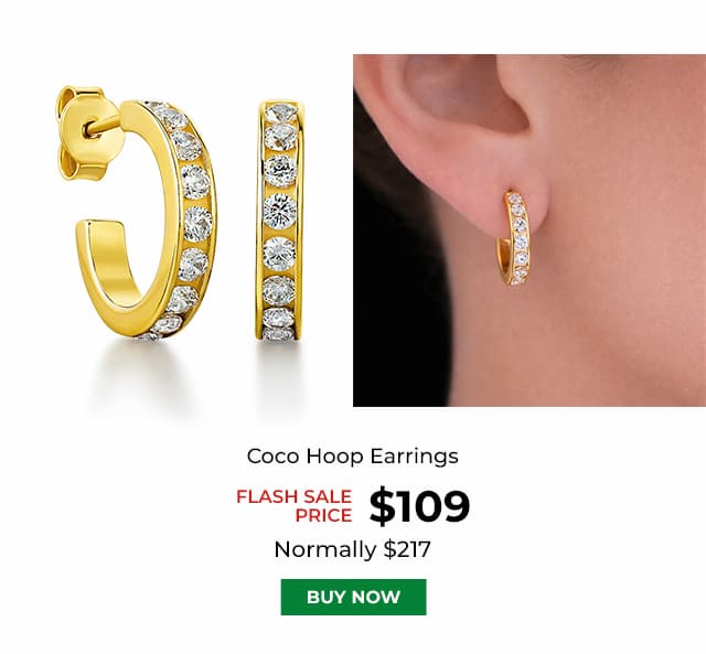 Coco Hoop Earrings Gold Clad