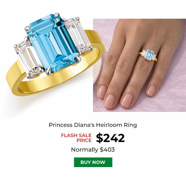 Princess Dianas Heirloom Ring Gold Clad
