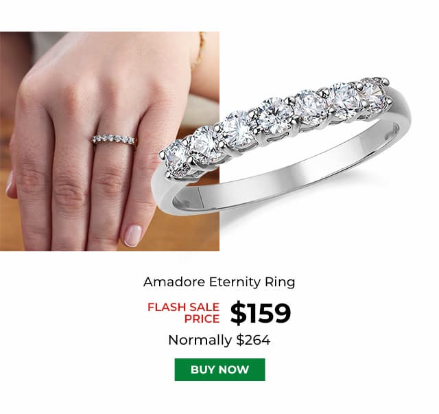 Amadore Eternity Ring Platinum Clad
