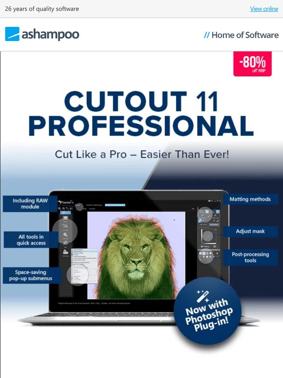 Remove unwanted objects from your images at the click of a button - CutOut 11 professional