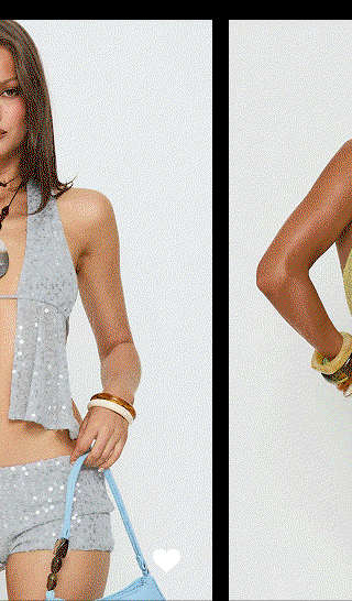 Bright Futures Halter Shimmer Top Lilac