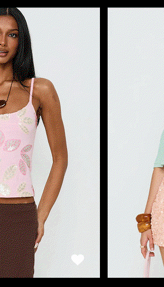Lunavia Sequin Cami Top Pink