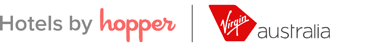 Hotels by Hopper and Virgin Australia logo