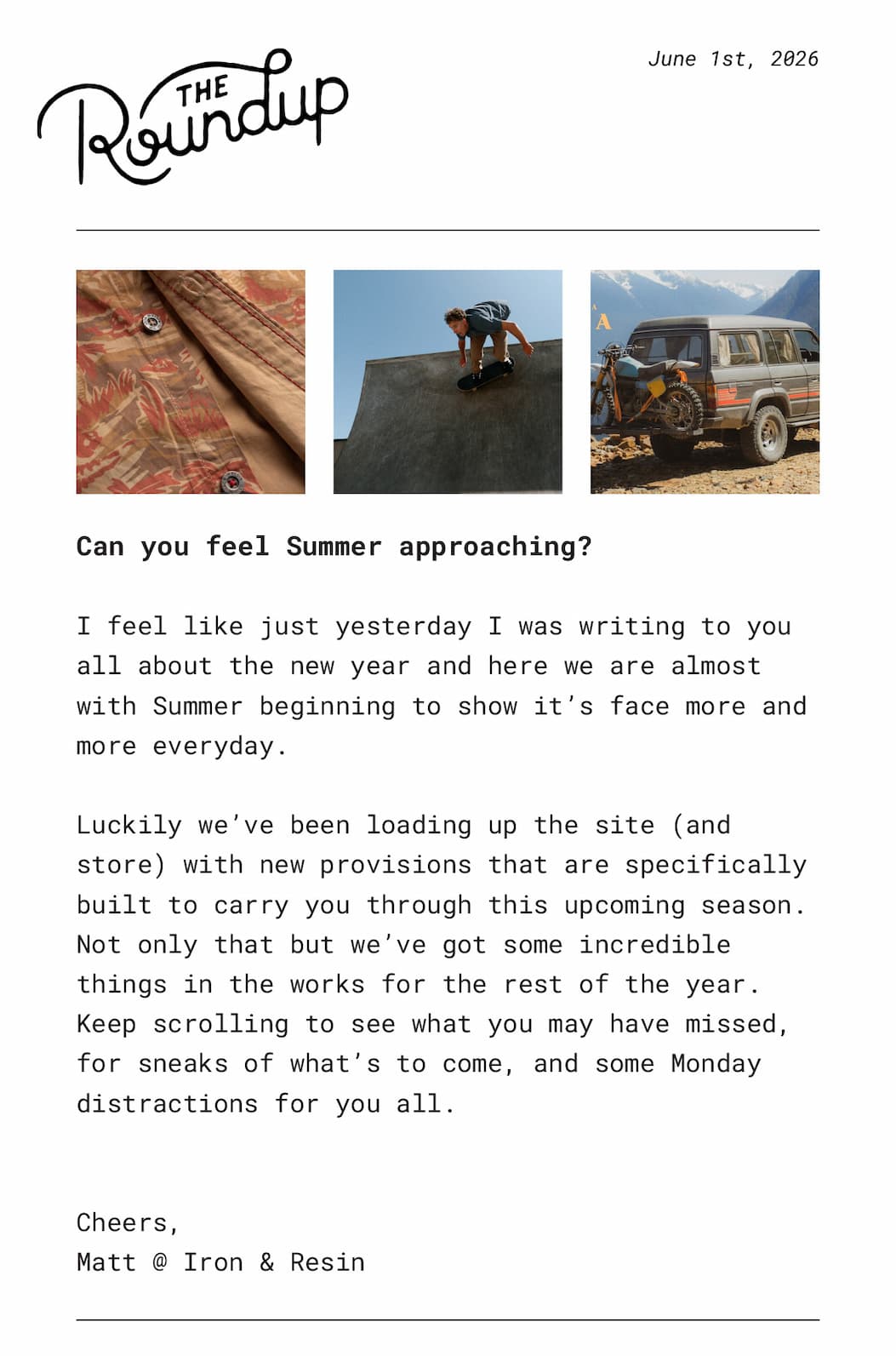 May Roundup