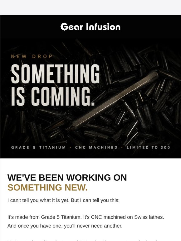 Something is coming