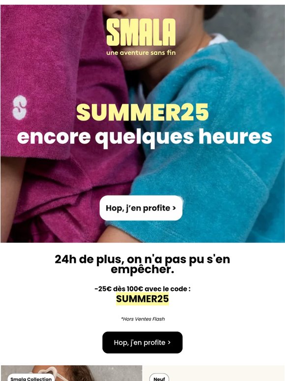 ⏰ Pour les retardataires : -25€ jusqu'à minuit.