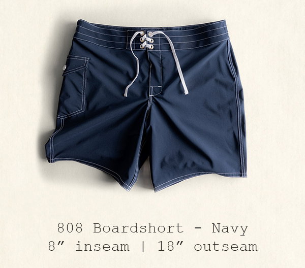 808 Boardshort - Navy | 8" inseam | 18" outseam
