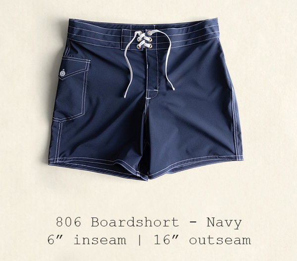 806 Boardshort - Navy | 6" inseam | 16" outseam