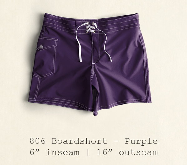 806 Boardshort - Purple | 6" inseam | 16" outseam