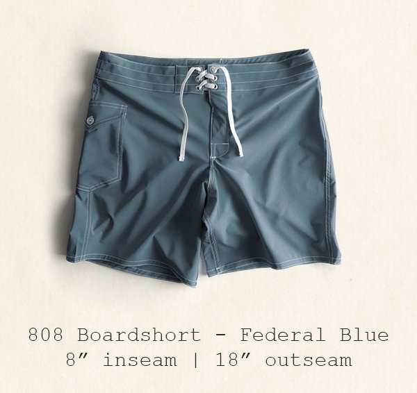 808 Boardshort - Federal Blue | 8" inseam | 18" outseam
