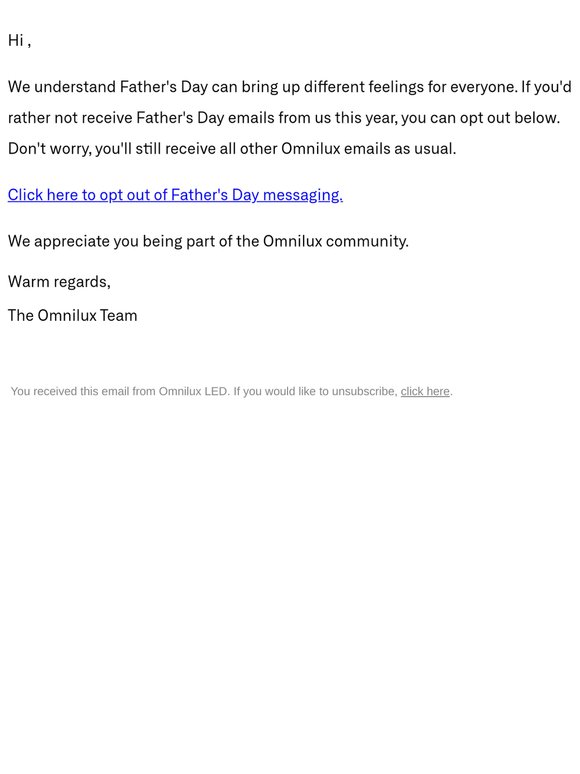Prefer to Skip Father’s Day Emails?