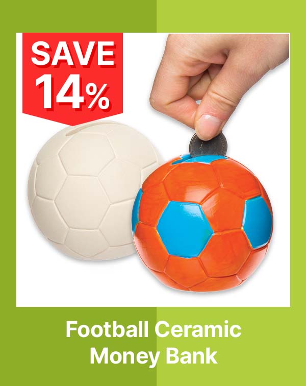 Football Ceramic Money Banks