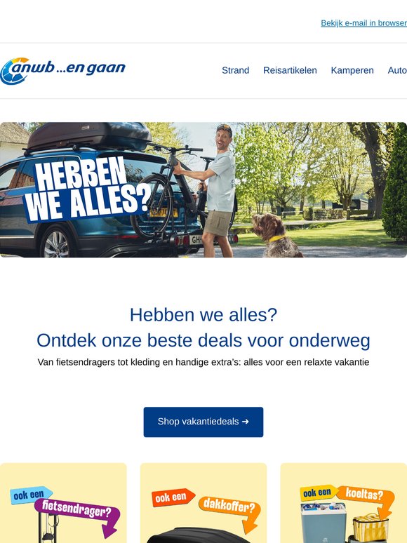 €100 korting op fietsendrager 🚴‍♂️ + voordeel op dakkoffer!