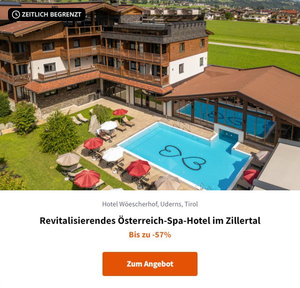 Revitalisierendes Österreich-Spa-Hotel im Zillertal