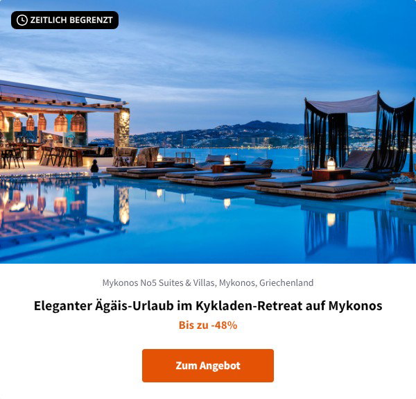Eleganter Ägäis-Urlaub im Kykladen-Retreat auf Mykonos