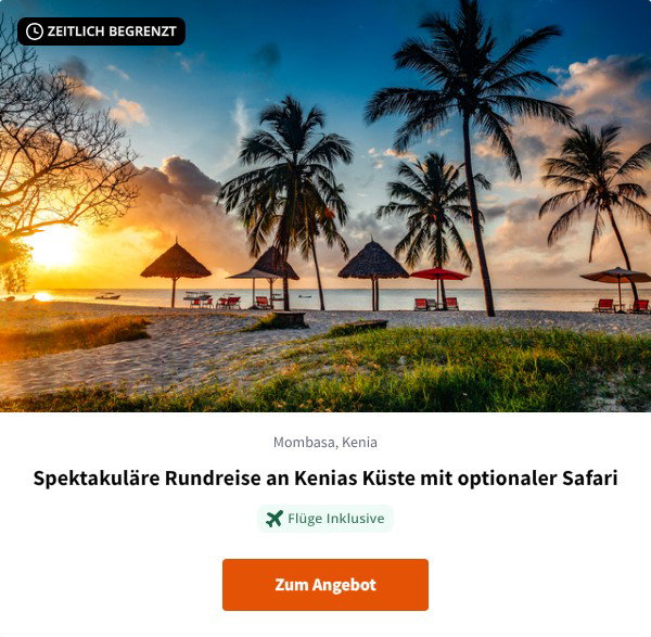 Spektakuläre Rundreise an Kenias Küste mit optionaler Safari